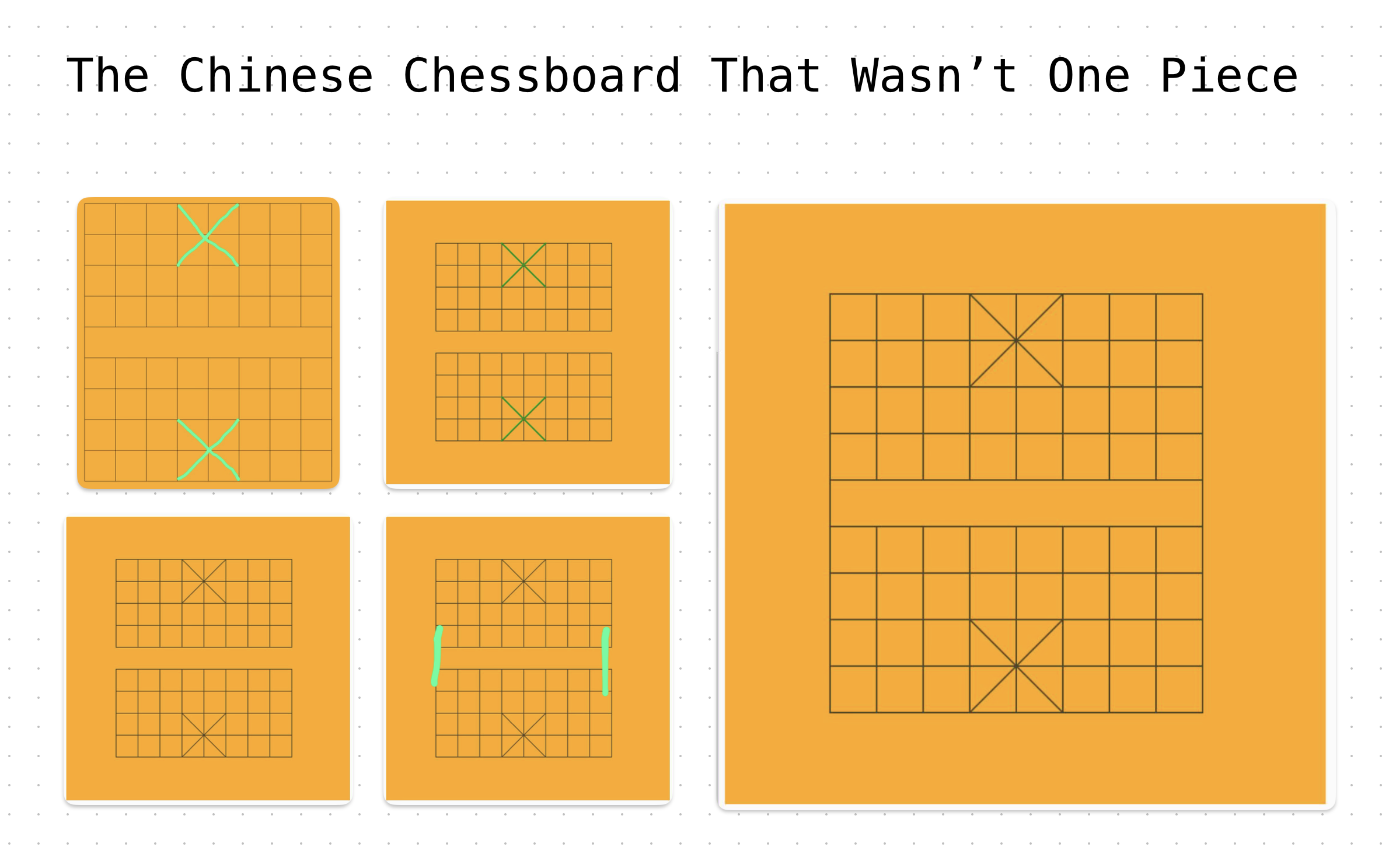 The Chinese Chessboard That Wasn’t One Piece
